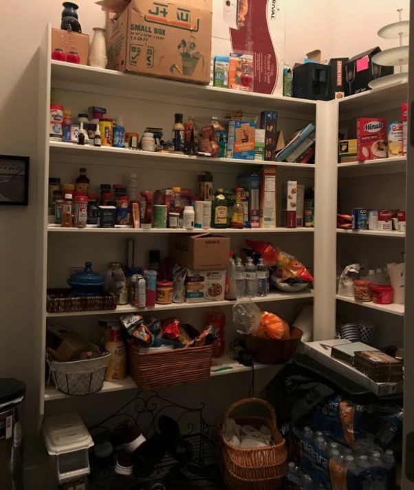 messy cluttered pantry messy cluttered pantry
